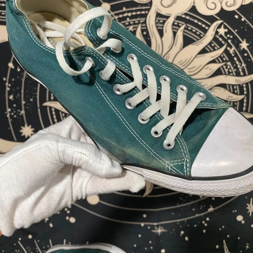 Converse Chuck Taylor All Star 157647F Athletic Shoe Unisex M10/W12 Green Canvas